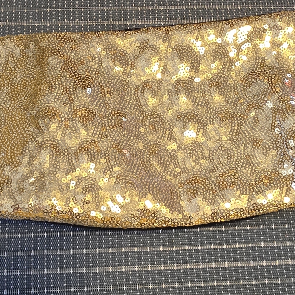 Gold Sequin Clutch